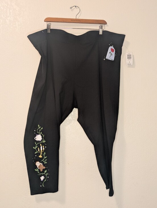torrid Pants - Disney Torrid Crop Leggings Beauty And The Beast